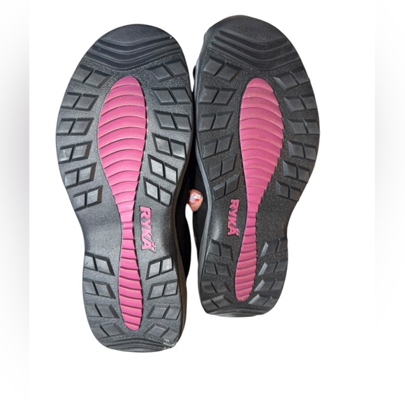 Ryka Black Pink Zip Slip-On Shoes Women’s Size 8 Trail Walking Outdoor Comfort - Picture 3 of 8